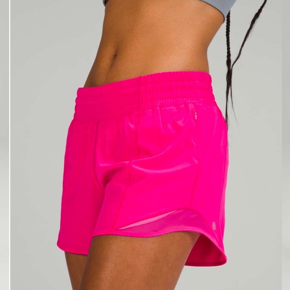 Lululemon Hotty Hot High-Rise Short 4" in Pink - Picture 2 of 9